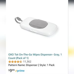Oxo Portable Wipes Dispenser - White and Gray